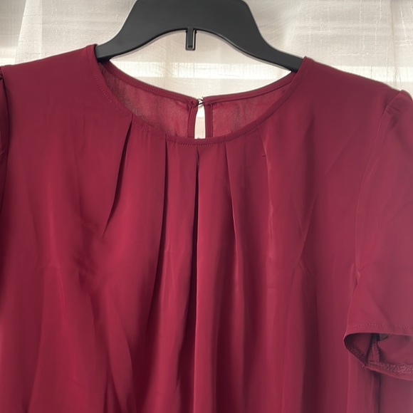 Shein burgundy top - brand new.  Don’t like the fit - Picture 2 of 2